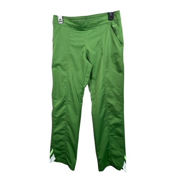 Nike Track Pants Green Sporty Casual Athletic Lightweight Active St Patricks Day - Picture 1 of 10
